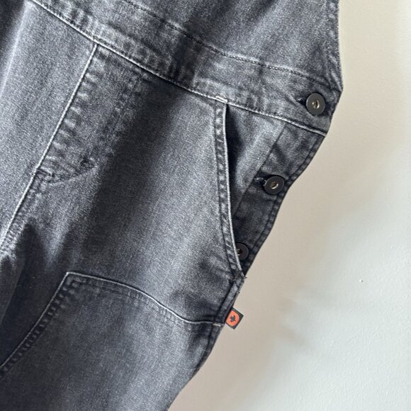 Dovetail Workwear Women's Size 4/32  Black Faded Denim Freshley Overalls Bibs - Picture 12 of 16